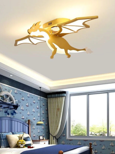 Luminaire Enfant Design Dragon Doré – Référence: Kaia4027- - Nexa Lights