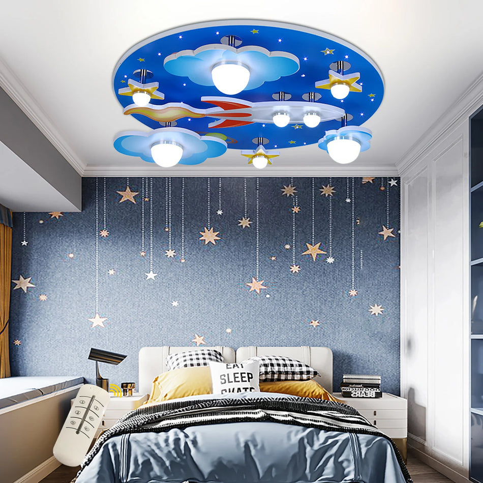 Luminaire Enfant Étoiles Cosmiques – Référence: Aurore4927- - Nexa Lights