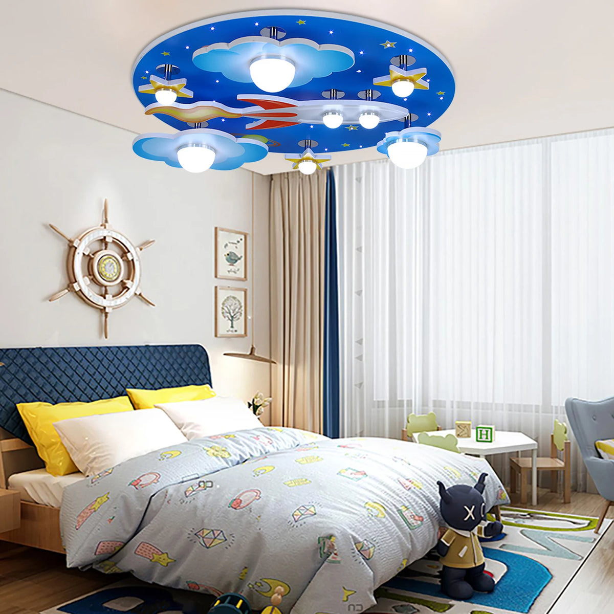 Luminaire Enfant Étoiles Cosmiques – Référence: Aurore4927- - Nexa Lights