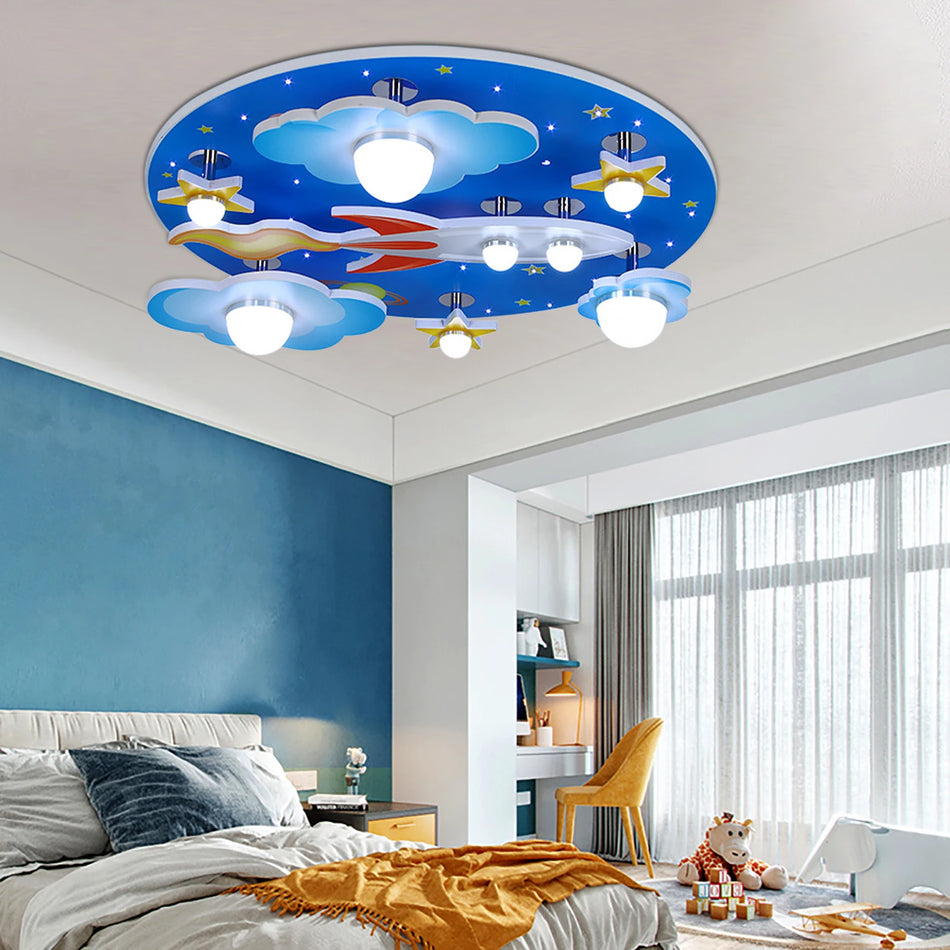 Luminaire Enfant Étoiles Cosmiques – Référence: Aurore4927- - Nexa Lights