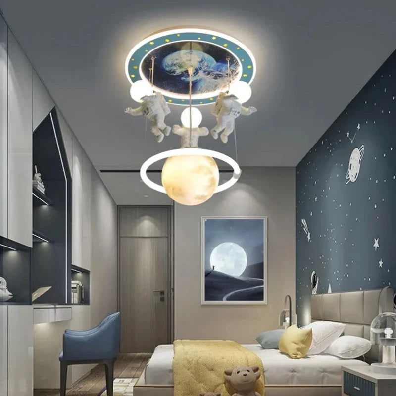 Luminaire Enfant Forme Astronaute – Référence: Quorin4937- - Nexa Lights