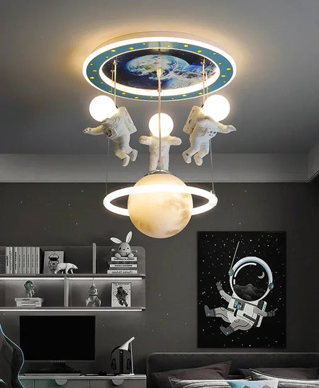 Luminaire Enfant Forme Astronaute – Référence: Quorin4937- - Nexa Lights