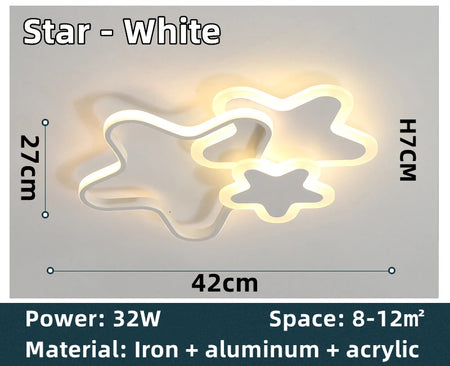Luminaire Enfant Nuage Rose – Référence: Aster9142- - Nexa Lights