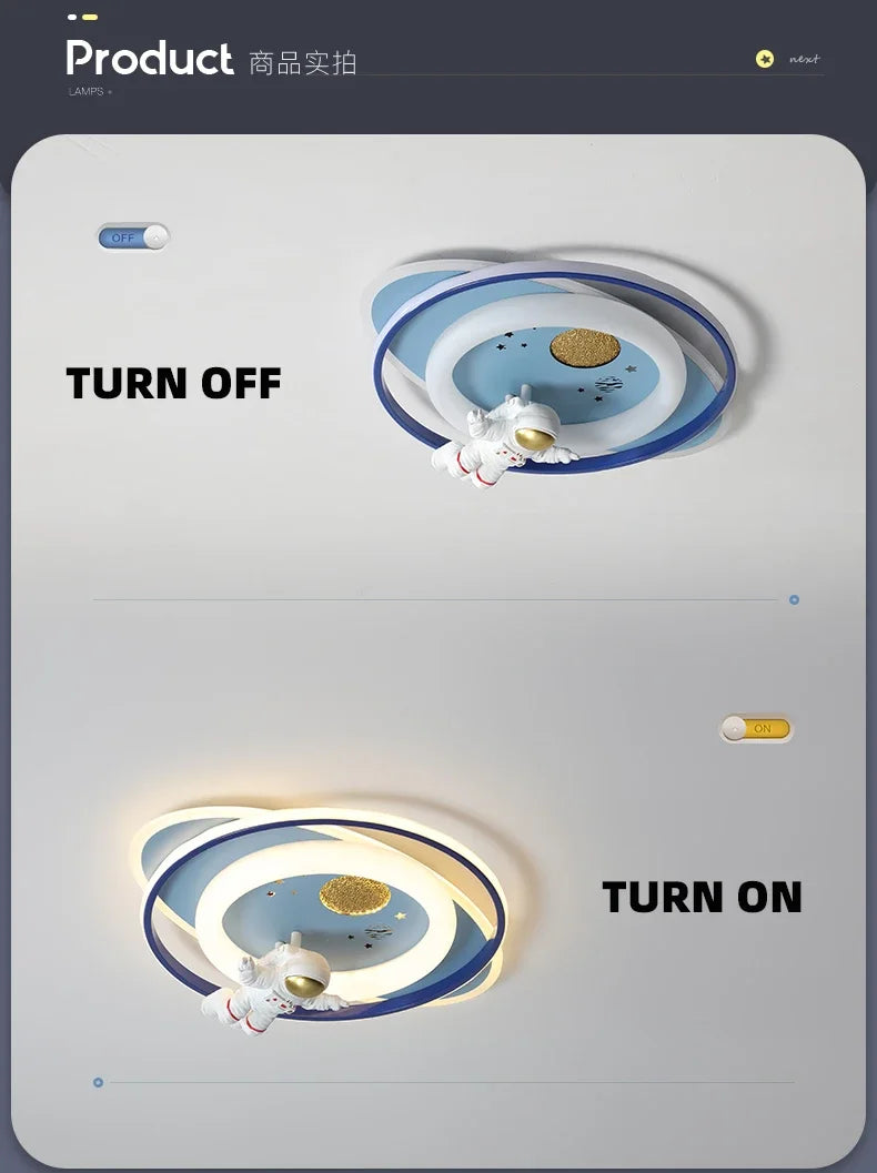 Luminaire Enfant design astronaute – Référence: Lyren7530- - Nexa Lights