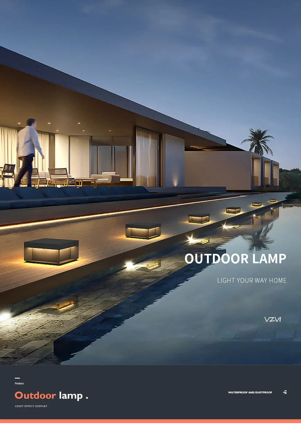 Luminaire Extérieur élégant design jardin – Référence : Aurélien4021- - Nexa Lights