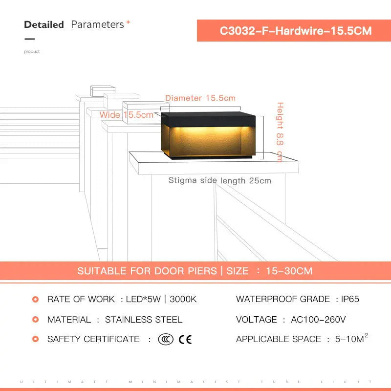 Luminaire Extérieur élégant design jardin – Référence : Aurélien4021- - Nexa Lights