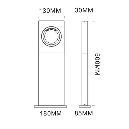 Luminaire Extérieur élégant en aluminium noir – Référence : Léo3471- - Nexa Lights