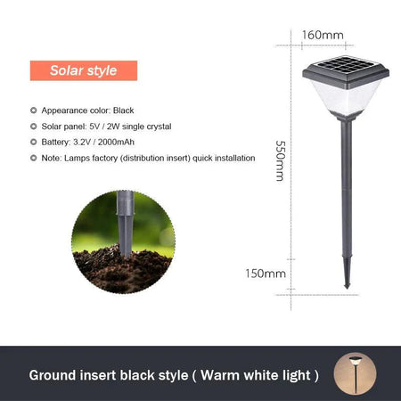 Luminaire Extérieur solaire autonome – Référence : Lucie7831- - Nexa Lights