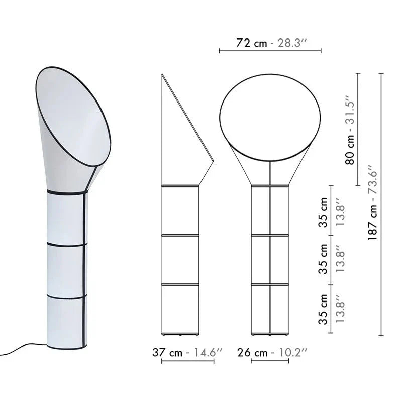 Luminaire Lampadaire design élégant – Référence : Noémi1843- - Nexa Lights