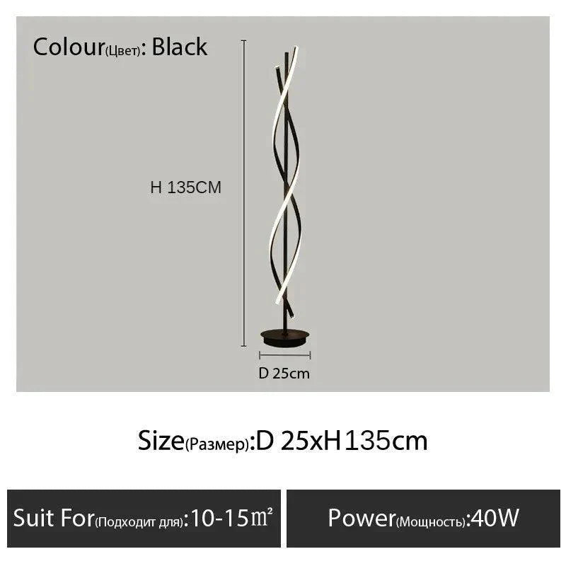 Luminaire Lampadaire design épuré – Référence : Léo1843- - Nexa Lights