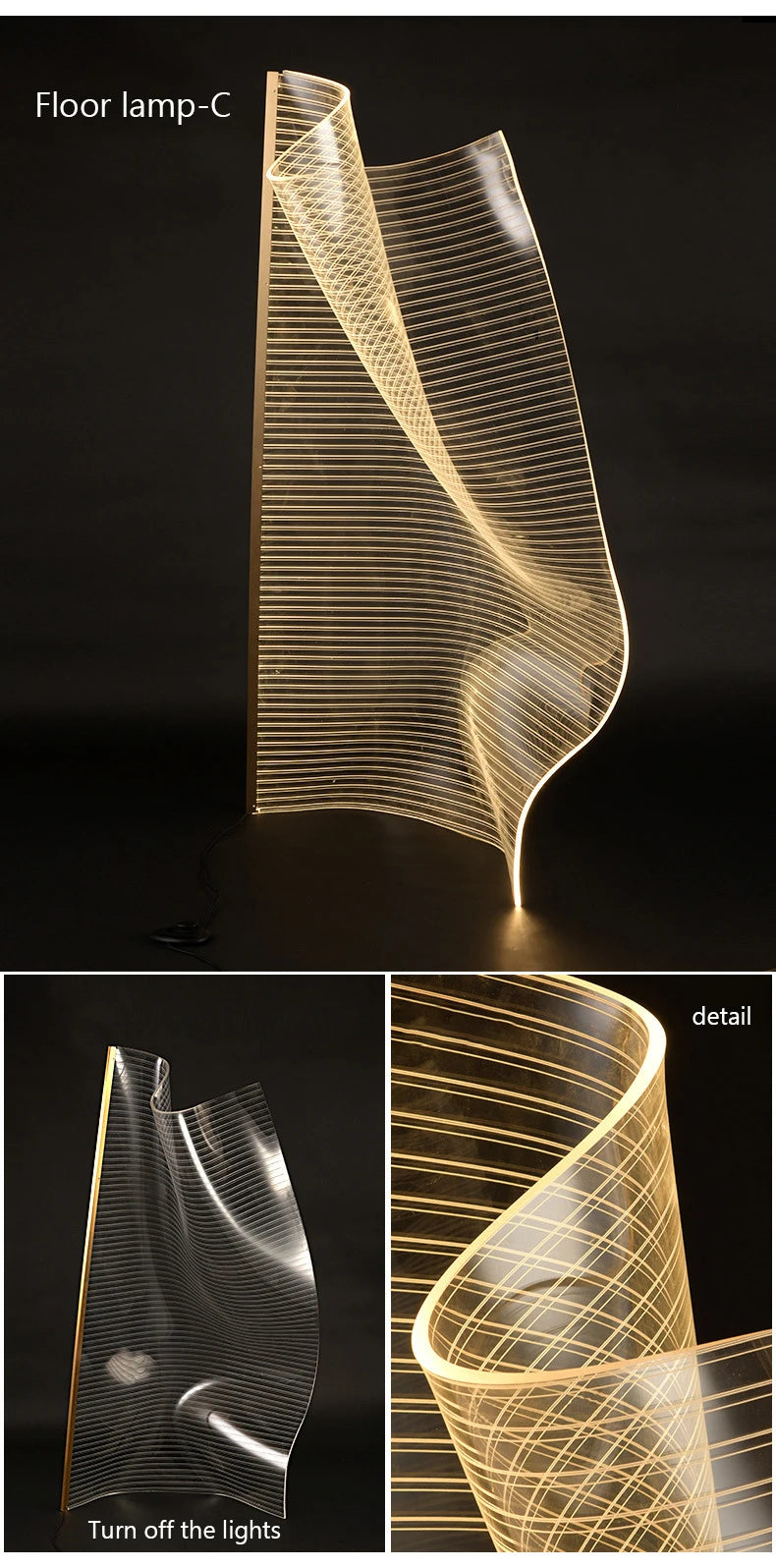 Luminaire Lampadaire design épuré – Référence: Mylor2056- - Nexa Lights