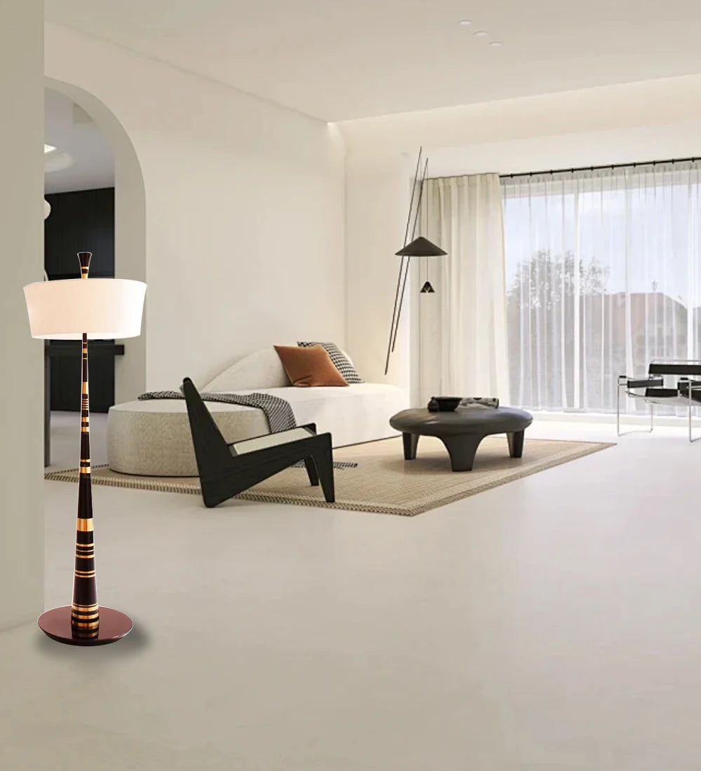 Luminaire Lampadaire design nervuré – Référence: Léo3021- - Nexa Lights