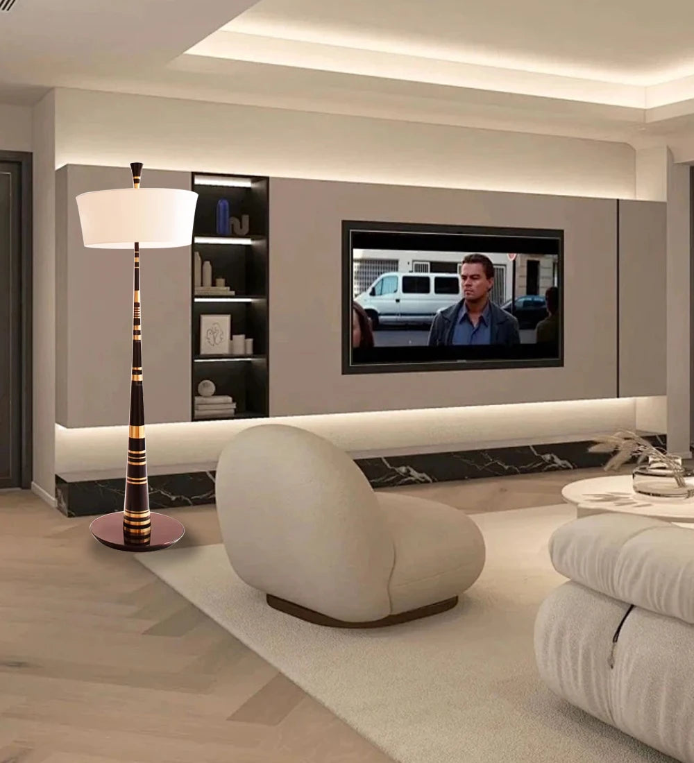 Luminaire Lampadaire design nervuré – Référence: Léo3021- - Nexa Lights