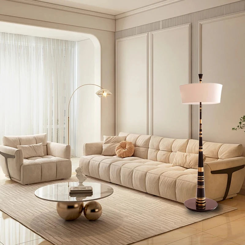 Luminaire Lampadaire design nervuré – Référence: Léo3021- - Nexa Lights