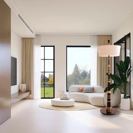 Luminaire Lampadaire design nervuré – Référence: Léo3021- - Nexa Lights