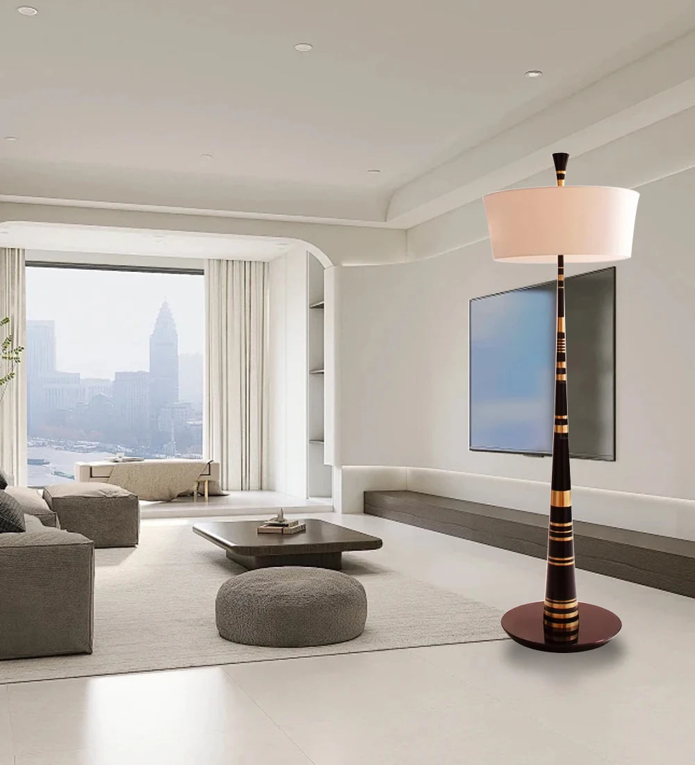 Luminaire Lampadaire design nervuré – Référence: Léo3021- - Nexa Lights