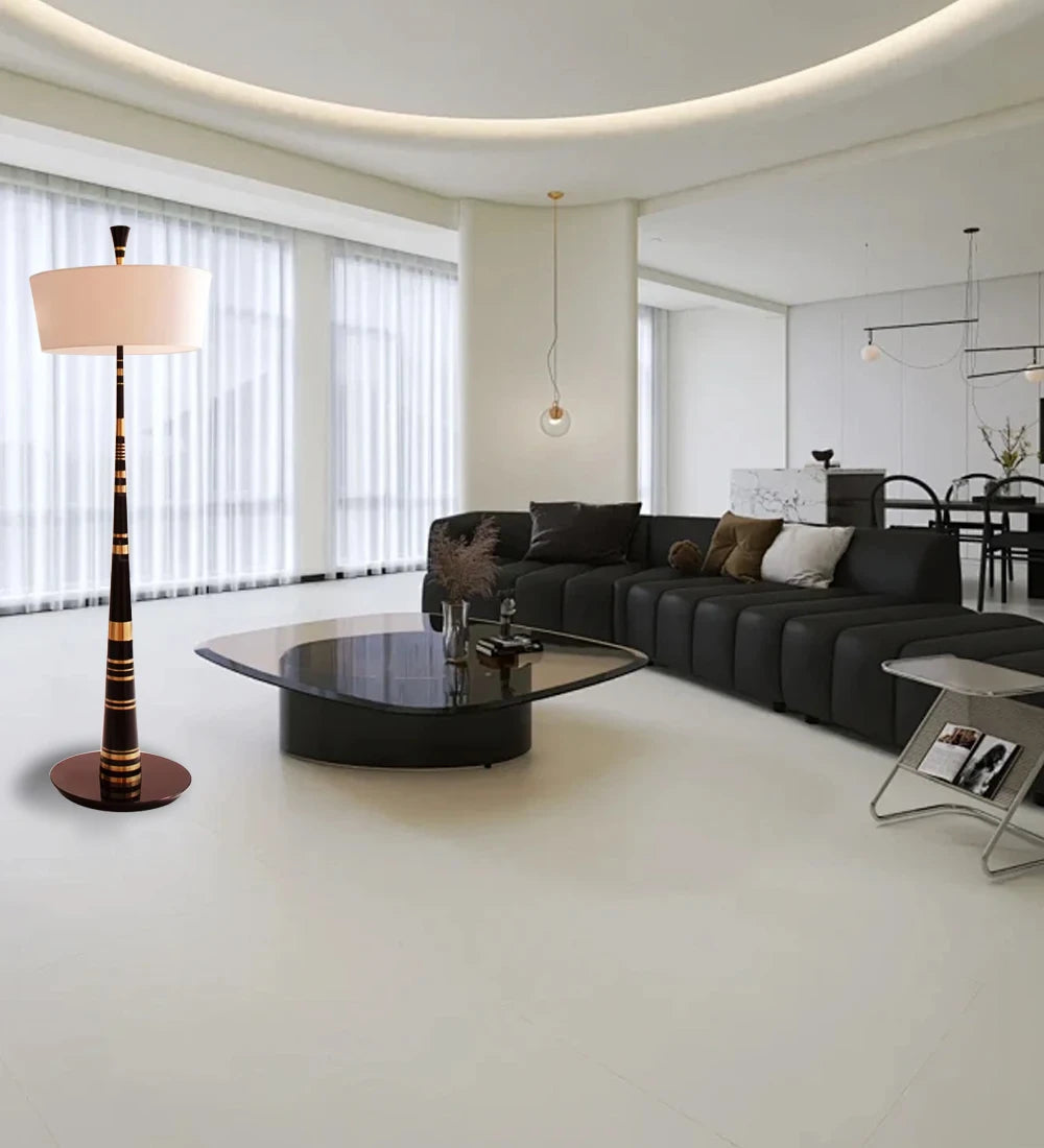 Luminaire Lampadaire design nervuré – Référence: Léo3021- - Nexa Lights