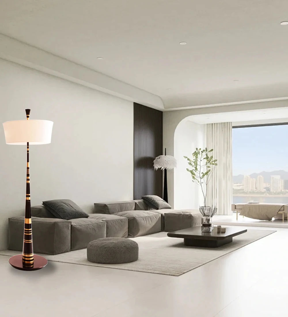 Luminaire Lampadaire design nervuré – Référence: Léo3021- - Nexa Lights