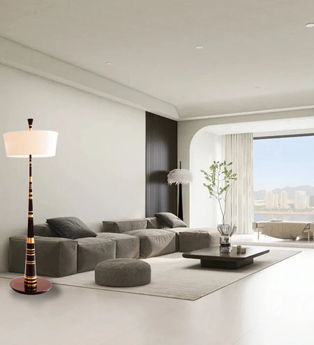 Luminaire Lampadaire design nervuré – Référence: Léo3021- - Nexa Lights