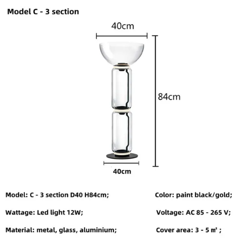 Luminaire Lampadaire design nordique épuré – Référence : Solène1748- - Nexa Lights