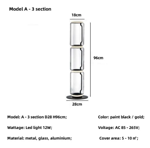Luminaire Lampadaire design nordique épuré – Référence : Solène1748- - Nexa Lights