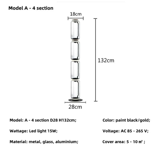 Luminaire Lampadaire design nordique épuré – Référence : Solène1748- - Nexa Lights