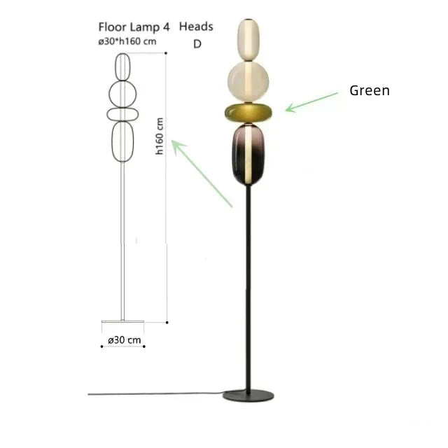 Luminaire Lampadaire style contemporain – Référence : Marisol2951- - Nexa Lights
