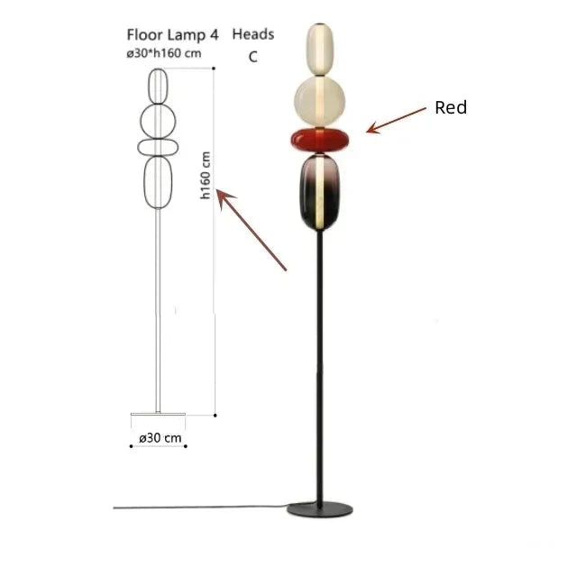 Luminaire Lampadaire style contemporain – Référence : Marisol2951- - Nexa Lights