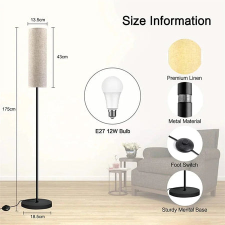 Luminaire Lampadaire style épuré – Référence : Lysandre5821- - Nexa Lights