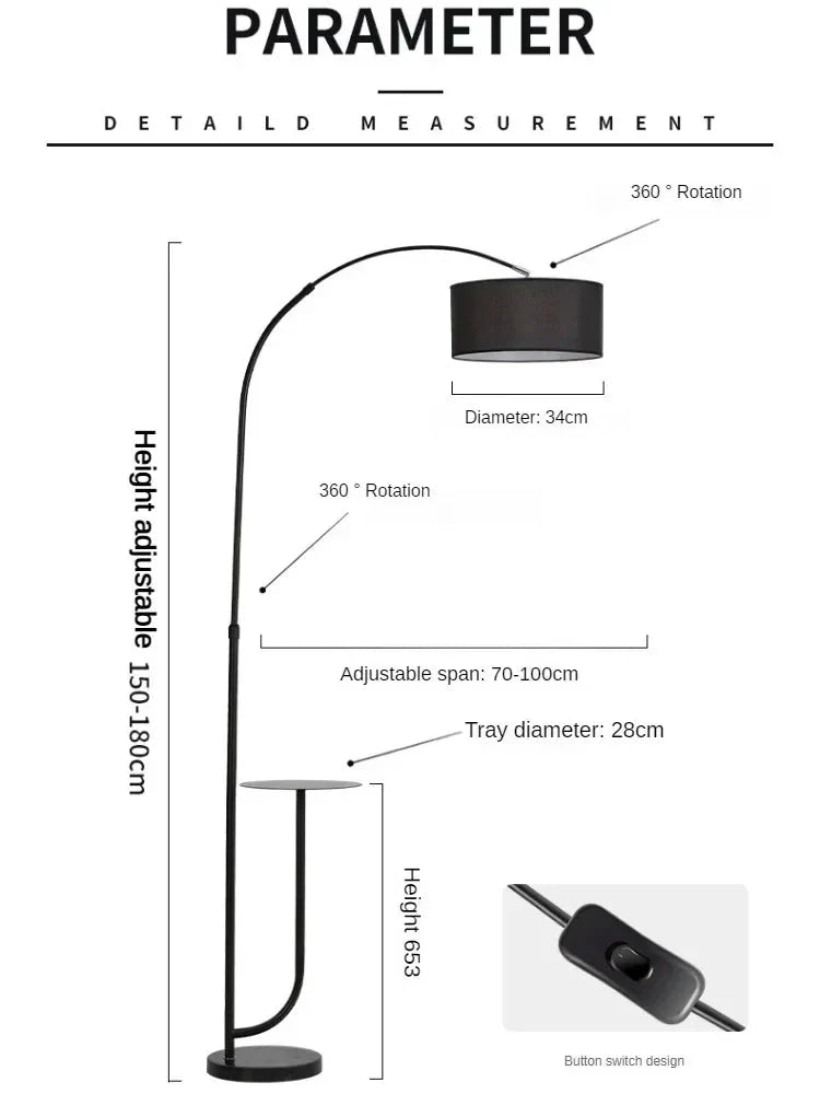Luminaire Lampadaire style épuré – Référence : Théo1234- - Nexa Lights