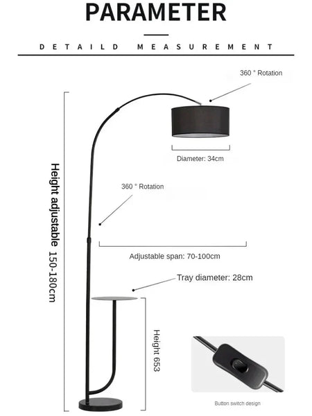 Luminaire Lampadaire style épuré – Référence : Théo1234- - Nexa Lights