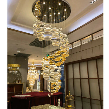 Luminaire Lustre design aérien argenté – Référence : Elysia3275- - Nexa Lights