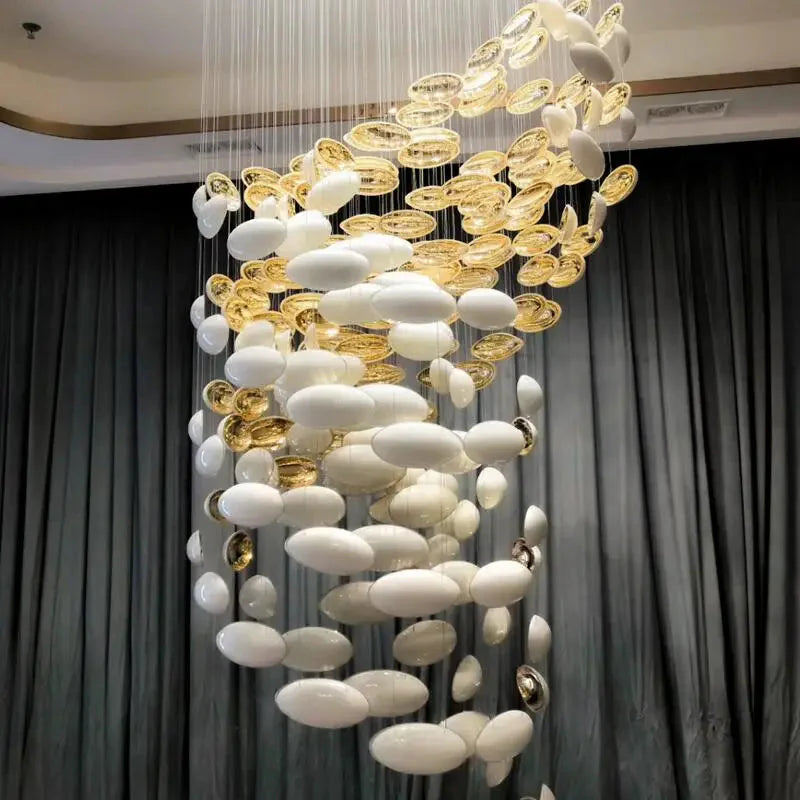 Luminaire Lustre design aérien argenté – Référence : Elysia3275- - Nexa Lights