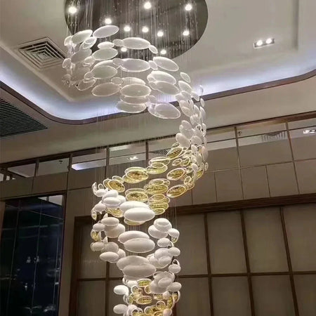 Luminaire Lustre design aérien argenté – Référence : Elysia3275- - Nexa Lights