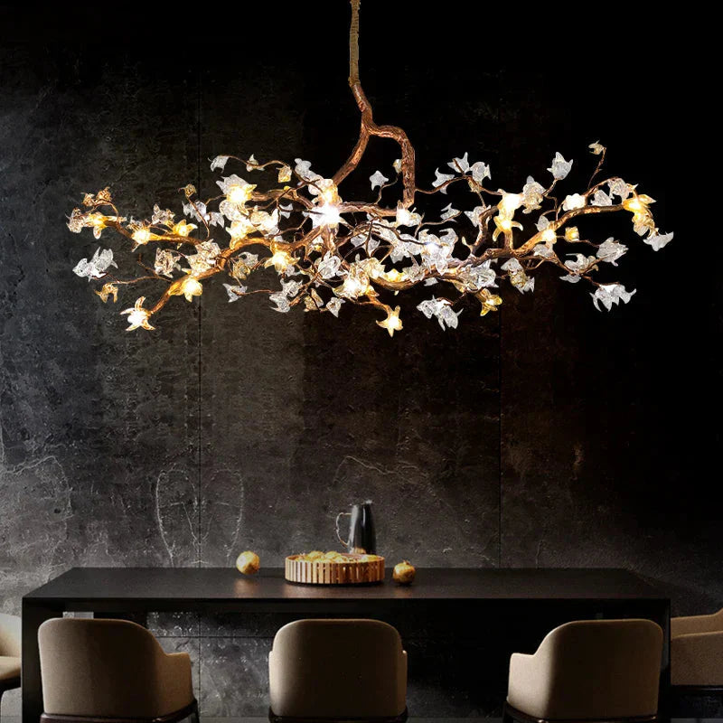 Luminaire Lustre design aérien contemporain – Référence : Elysia4732- - Nexa Lights