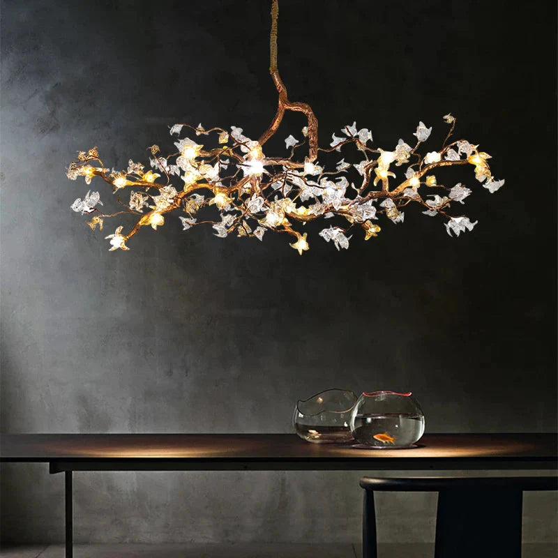 Luminaire Lustre design aérien contemporain – Référence : Elysia4732- - Nexa Lights