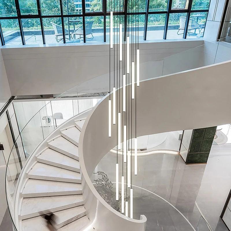 Luminaire Lustre design aérien en acrylique – Référence : Elowen3841- - Nexa Lights