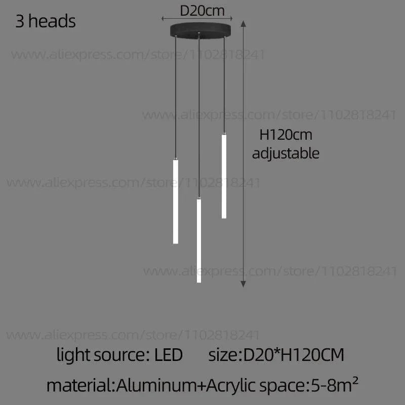 Luminaire Lustre design aérien en acrylique – Référence : Elowen3841- - Nexa Lights