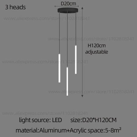 Luminaire Lustre design aérien en acrylique – Référence : Elowen3841- - Nexa Lights