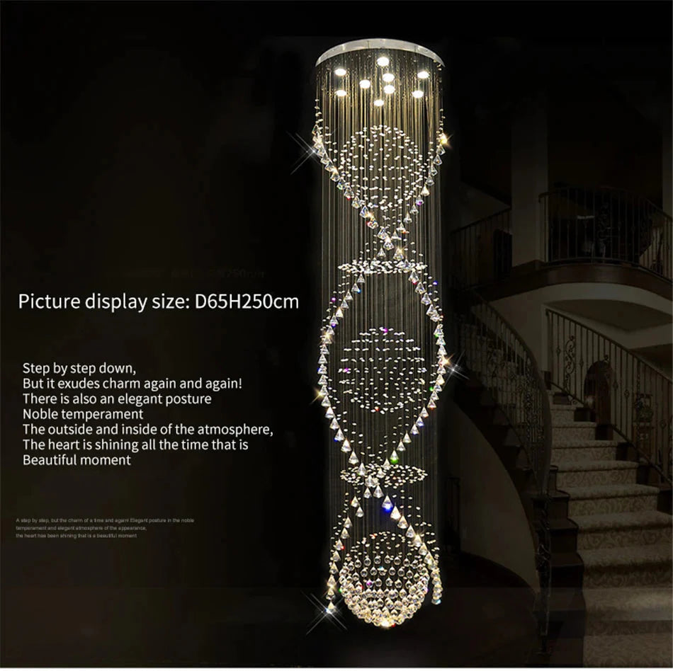 Luminaire Lustre design aérien en cristal – Référence : Aelienne7834- - Nexa Lights