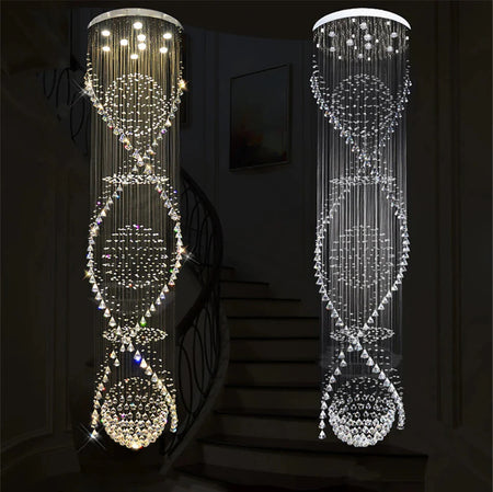 Luminaire Lustre design aérien en cristal – Référence : Aelienne7834- - Nexa Lights