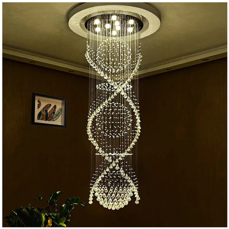 Luminaire Lustre design aérien en cristal – Référence : Aelienne7834- - Nexa Lights