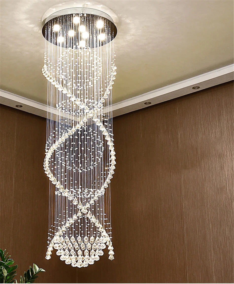 Luminaire Lustre design aérien en cristal – Référence : Aelienne7834- - Nexa Lights