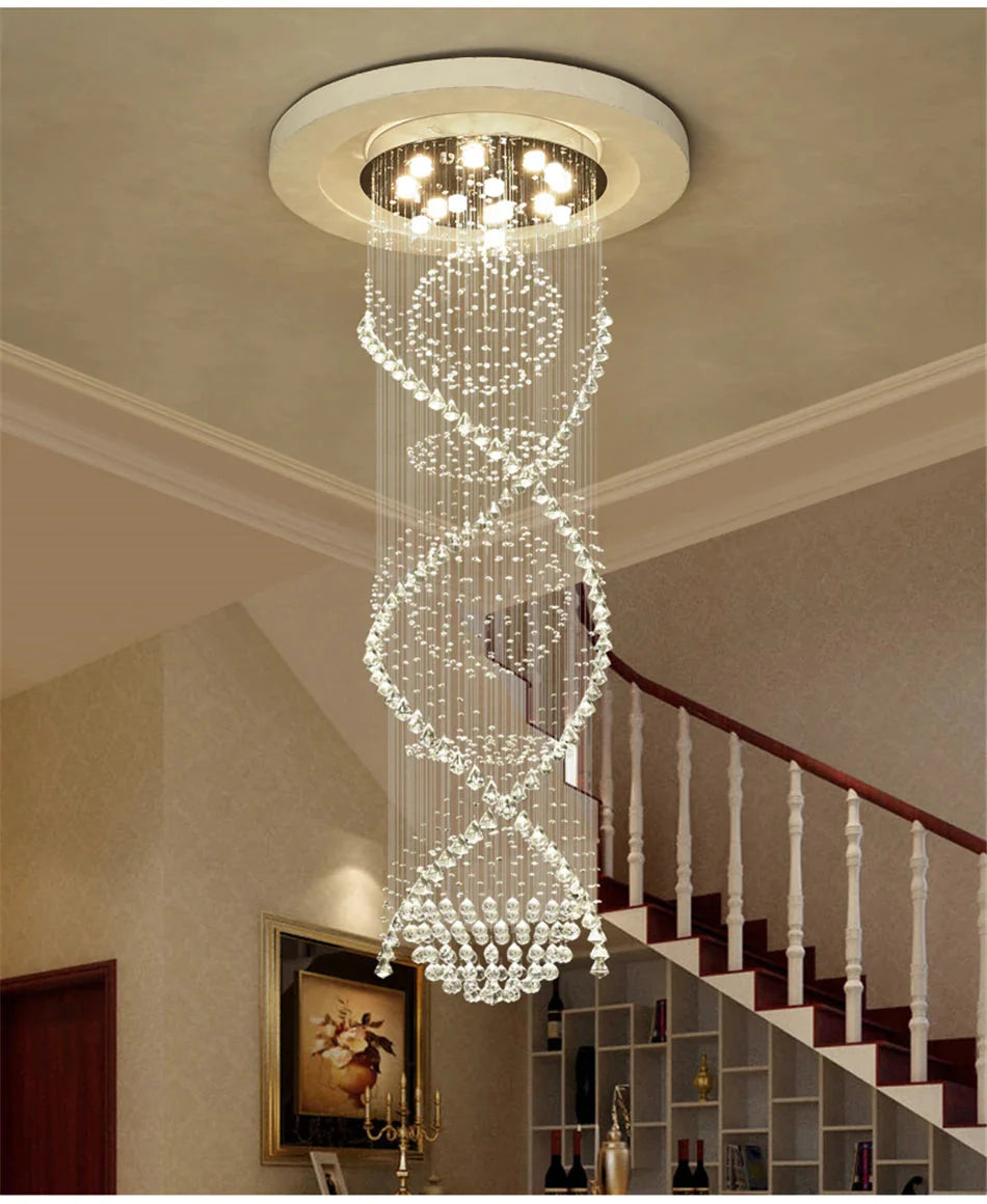 Luminaire Lustre design aérien en cristal – Référence : Aelienne7834- - Nexa Lights
