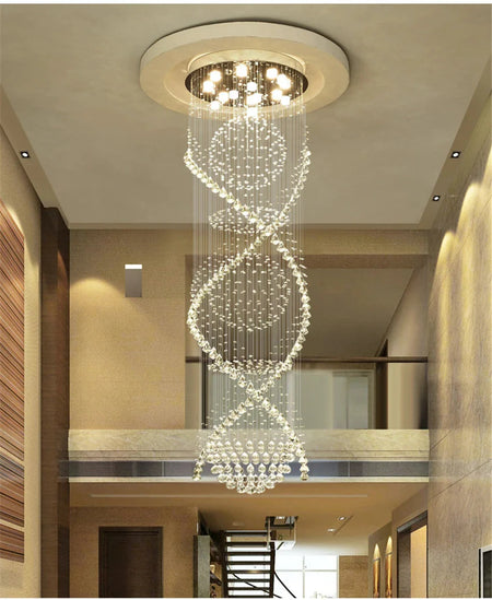 Luminaire Lustre design aérien en cristal – Référence : Aelienne7834- - Nexa Lights
