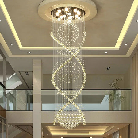 Luminaire Lustre design aérien en cristal – Référence : Aelienne7834- - Nexa Lights