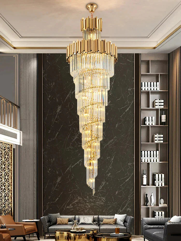 Luminaire Lustre design aérien en cristal – Référence : Alvyn3427- - Nexa Lights