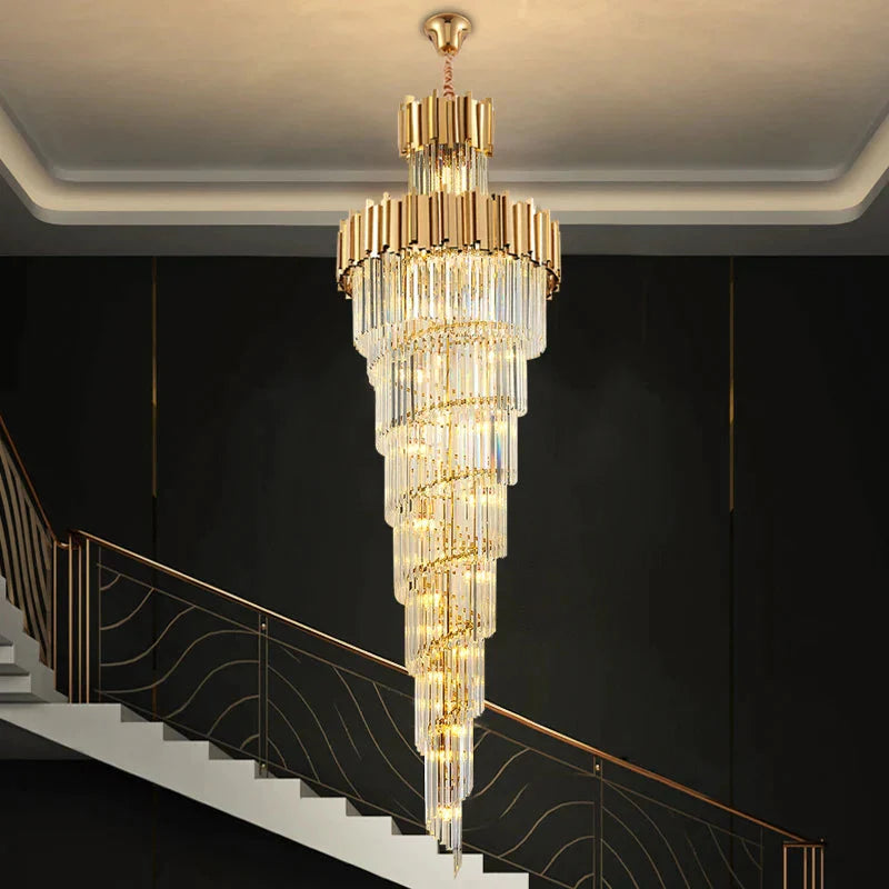 Luminaire Lustre design aérien en cristal – Référence : Alvyn3427- - Nexa Lights