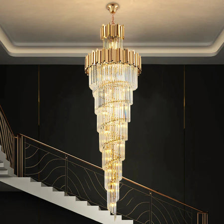 Luminaire Lustre design aérien en cristal – Référence : Alvyn3427- - Nexa Lights