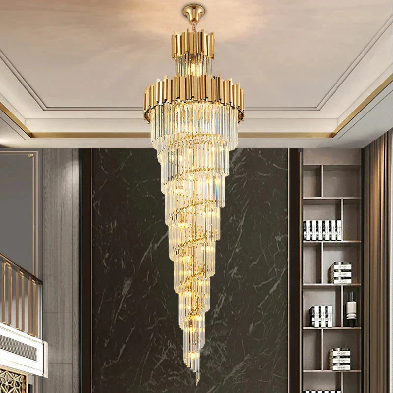 Luminaire Lustre design aérien en cristal – Référence : Alvyn3427- - Nexa Lights